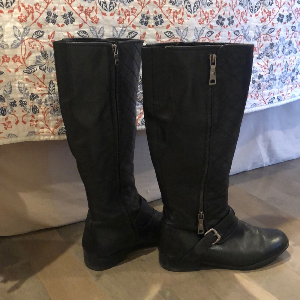 Black Marc Fisher riding boots